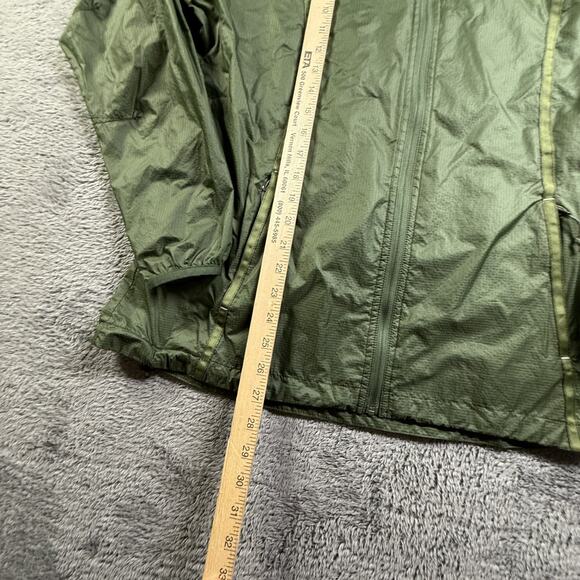 Kuhl Parajax Womens Large Olive Green Lightweight Windbreaker Jacket Hooded - Picture 2 of 8